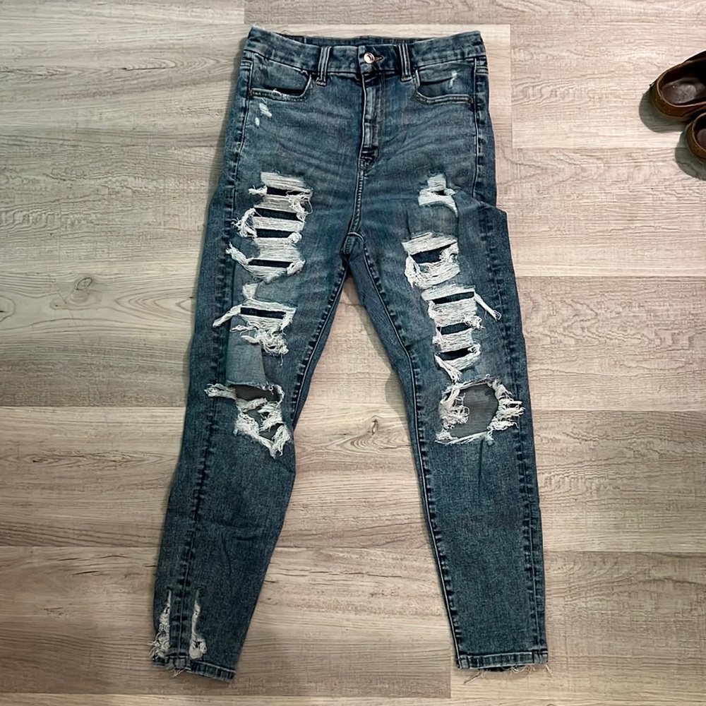 American Eagle Curvy Super Hi-Rise Jegging Crop Size 8 Regular